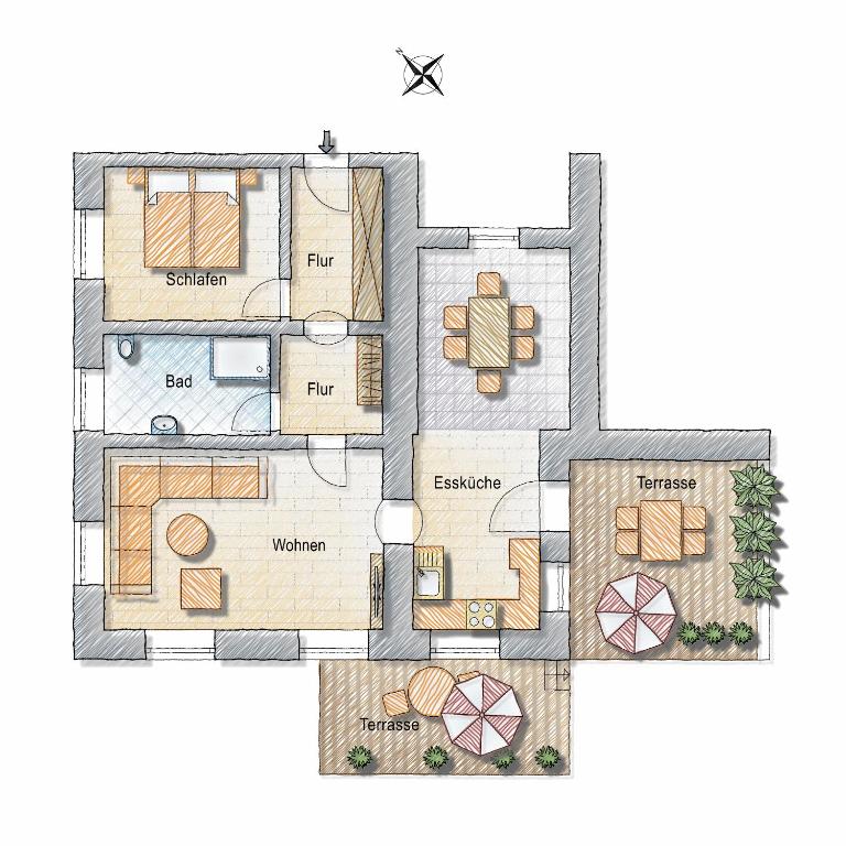 Ödmühle - Chiemgau Karte - Apartment mit 1 Schlafzimmer - 13