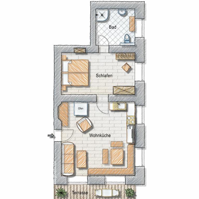 Ödmühle - Chiemgau Karte - Standard Apartment - 9