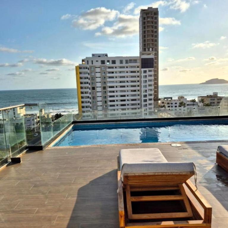 Ancona Tower de Lujo 1 Min Playa y Malecón - One-Bedroom Apartment - 5