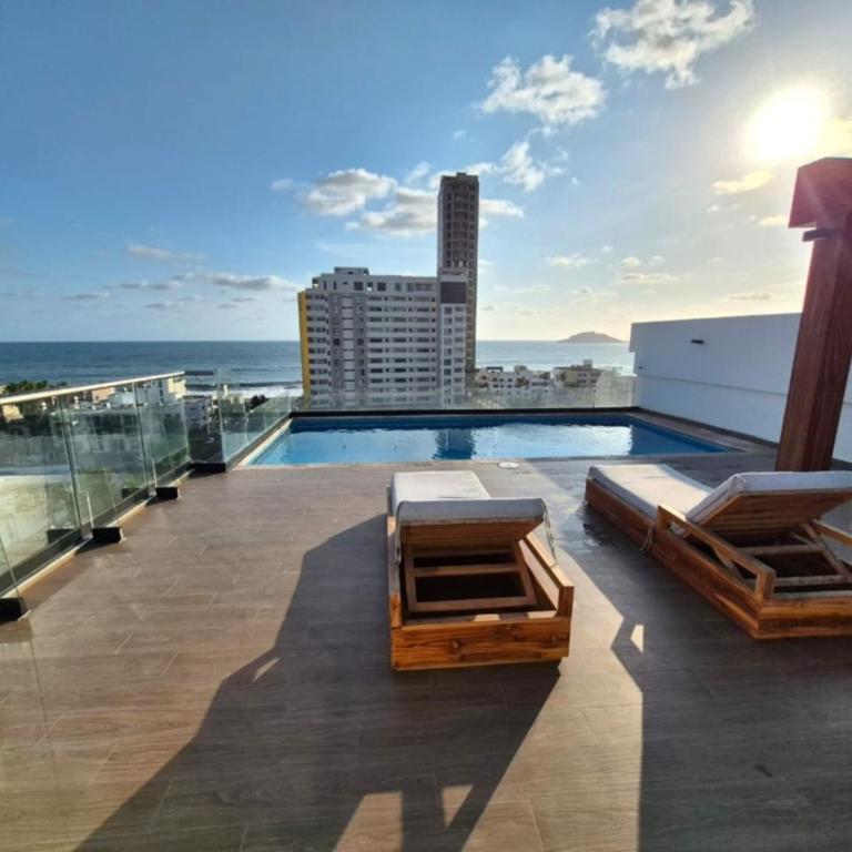 Ancona Tower de Lujo 1 Min Playa y Malecón - One-Bedroom Apartment - 37