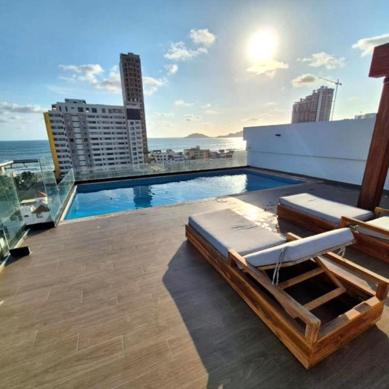 Ancona Tower de Lujo 1 Min Playa y Malecón - One-Bedroom Apartment - 26
