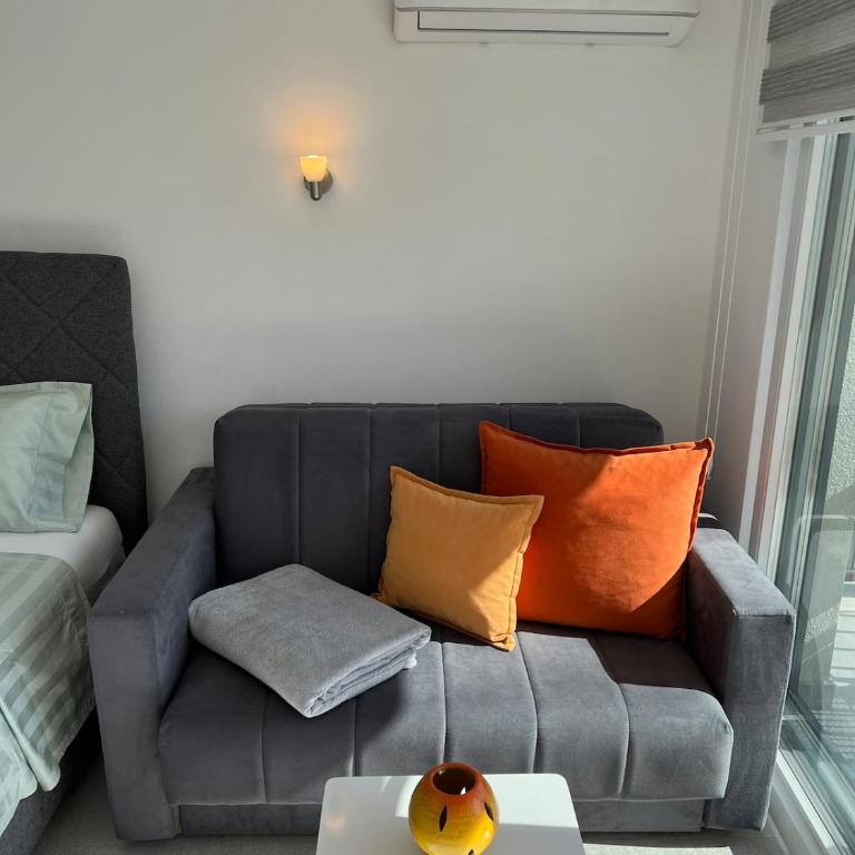Studio Apartments near the Beach - Ulcinj, Montenegro - Apartment mit 1 Schlafzimmer, Meerblick und Balkon - 13