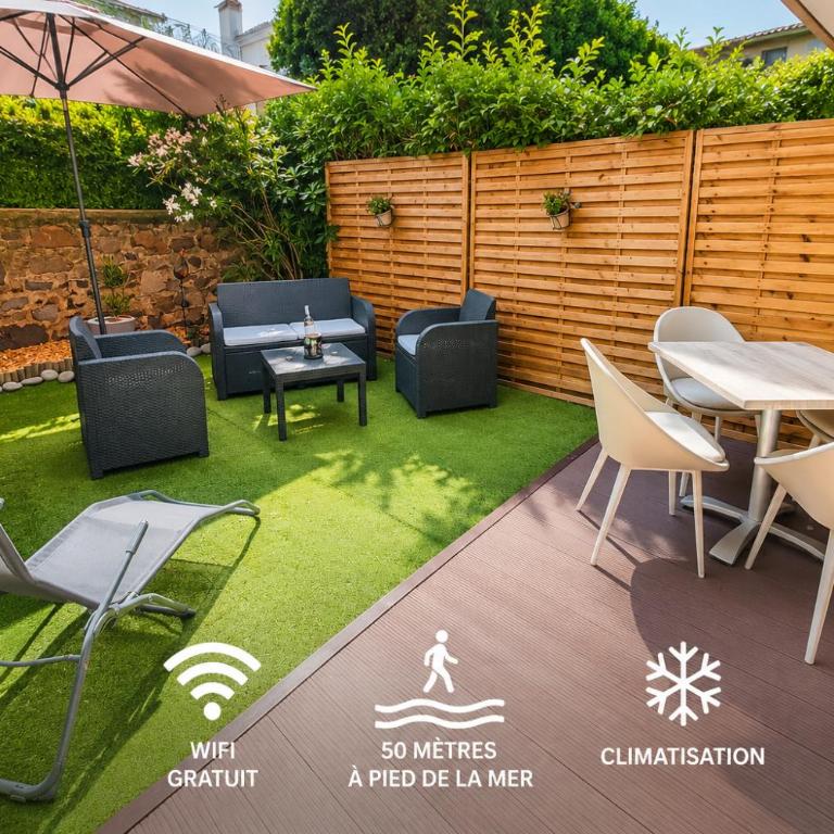 Studio Cosy avec Jardin Privé À 50m de la mer - Appartamento con 1 Camera da Letto - 1