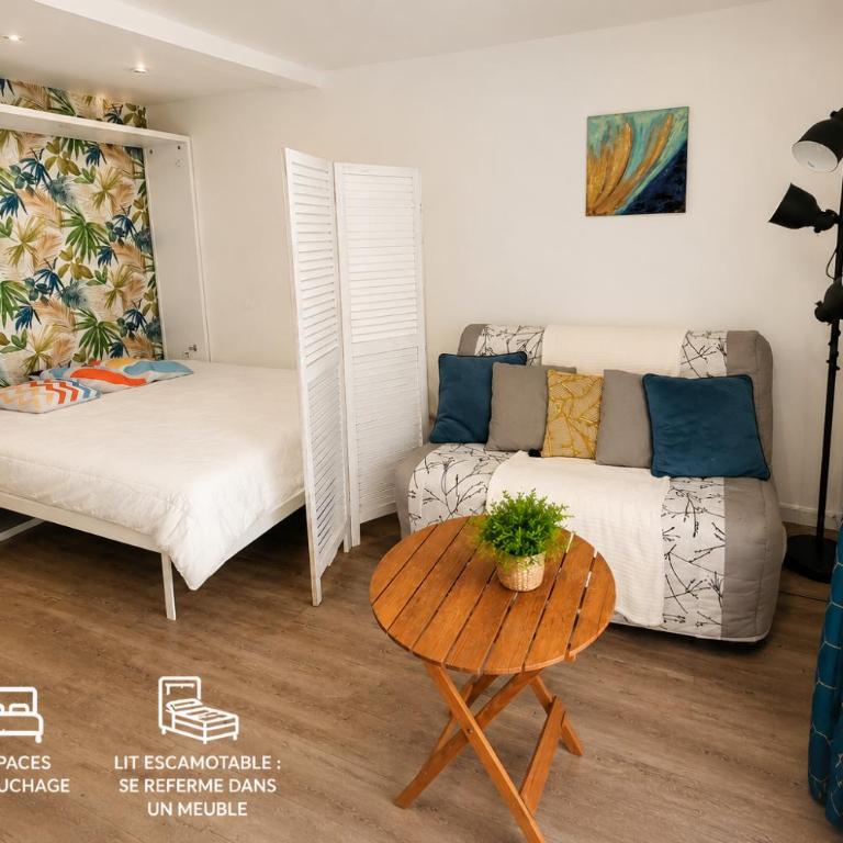Studio Cosy avec Jardin Privé À 50m de la mer - Appartamento con 1 Camera da Letto - 5