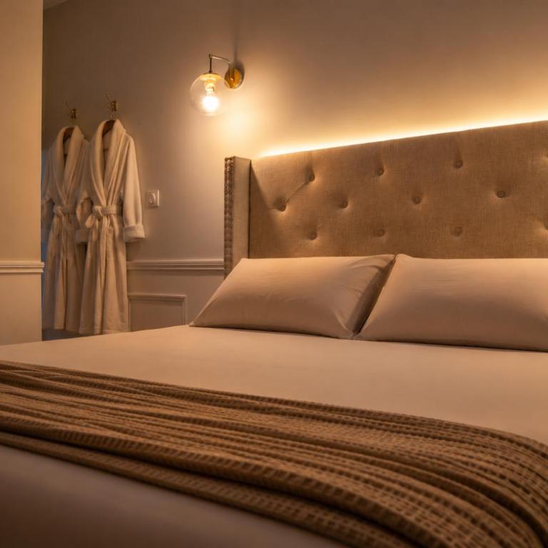 Eaux Spa - Chambre Lit Queen-Size avec Baignoire Spa - 9