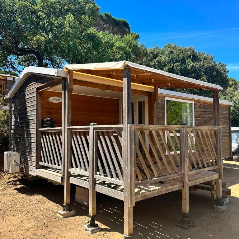Camping les Lauriers Roses - Mobil home Provence - 4 pers - 2ch – 28m2 - Climatisation /TV - 26m2 - 2