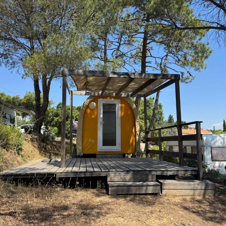 Camping les Lauriers Roses - Coco Sweet Couple 2 pers 1ch - sans sanitaires - 1
