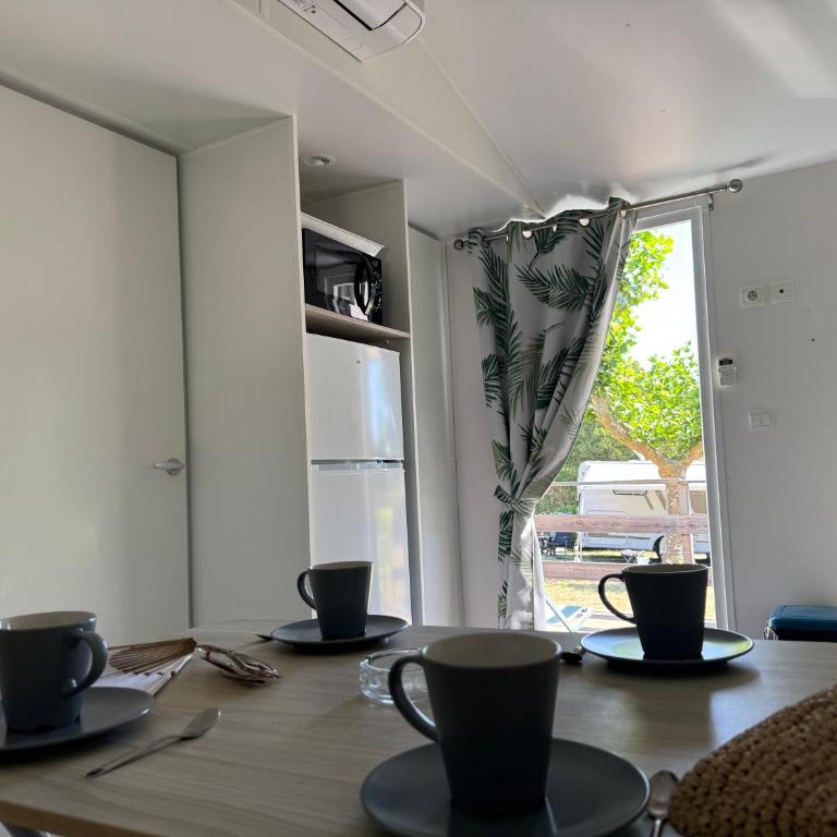 Camping les Lauriers Roses - Mobil home Opio – 4pers 2 ch - 24m² - Climatisation - 8