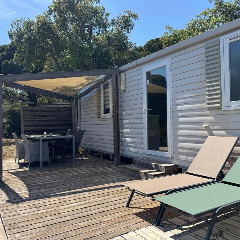 Camping les Lauriers Roses - Mobil home Fréjus – 4 pers 2 Ch - Climatisation - 8