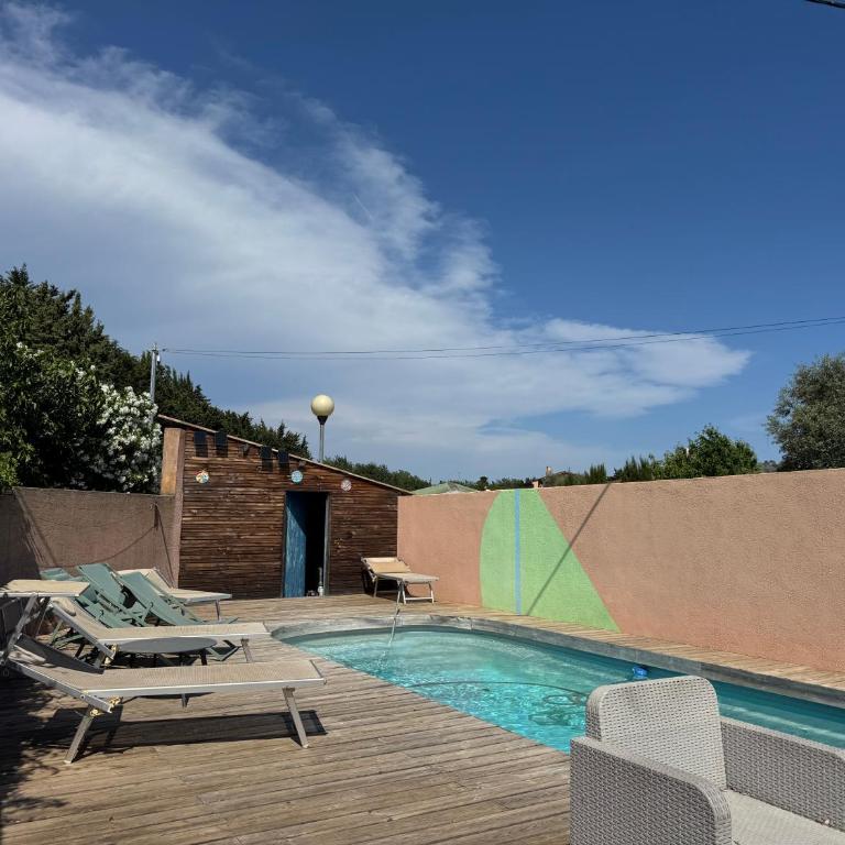 Camping les Lauriers Roses - Villa avec piscine privée - 15