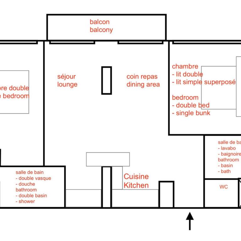 Appartement skis aux pieds, parking - 5 pers. - FR-1-518-192 - Apartment - 16