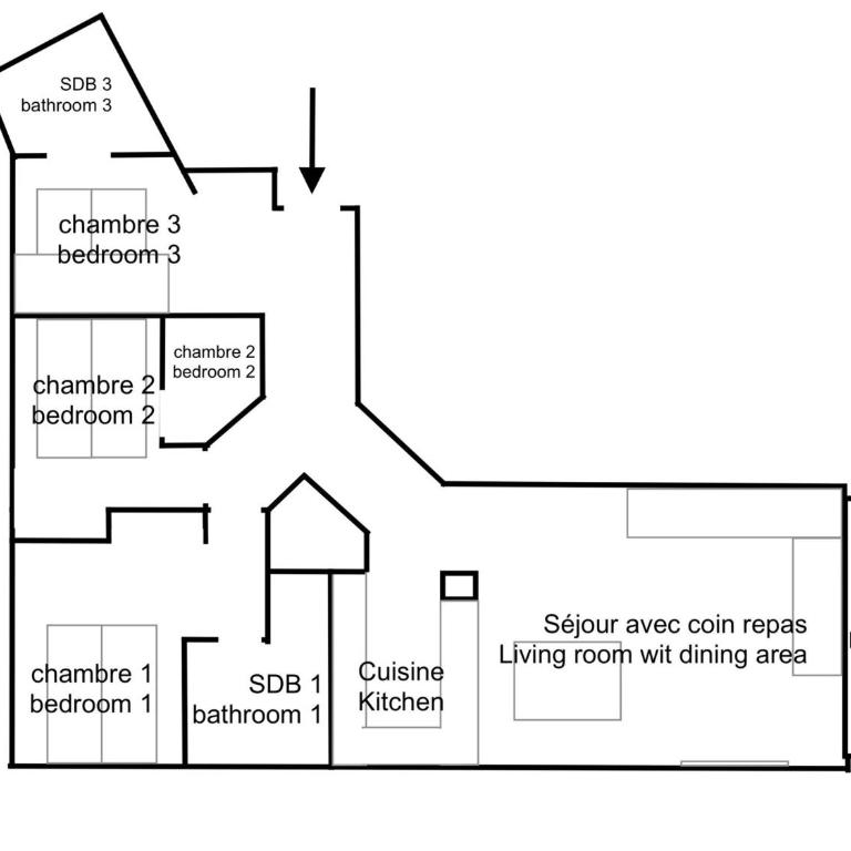 Appartement lumineux, parking - 7 pers. - FR-1-518-179 - Appartamento - 17