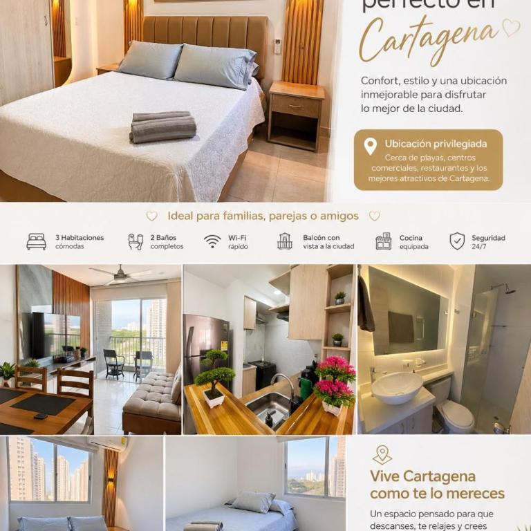 Apartamento De lujo 3Rooms AC Con vista a laguna y mar - Three-Bedroom Apartment with Sea View - 1