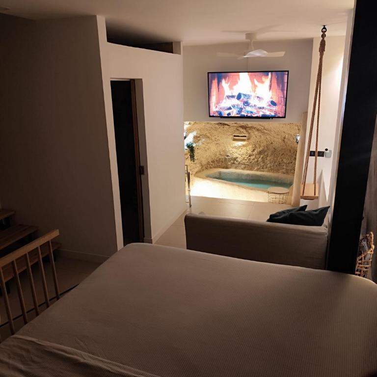 Casas de Micaela-Ático con Terraza o Cueva con Piscina - Appartement - Rez-de-Chaussée - 7