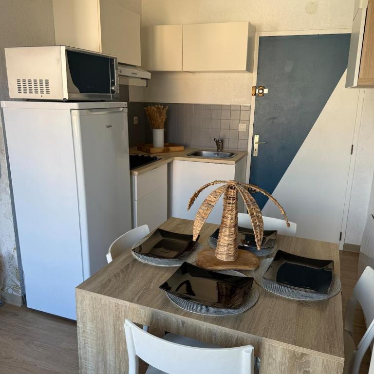 Appartement bord de mer tout équipé 4 personnes ,1 lit double et 1 lit superposé, accès direct plage, climatisation, parking privé gratuit - Appartement 2 Chambres - 10