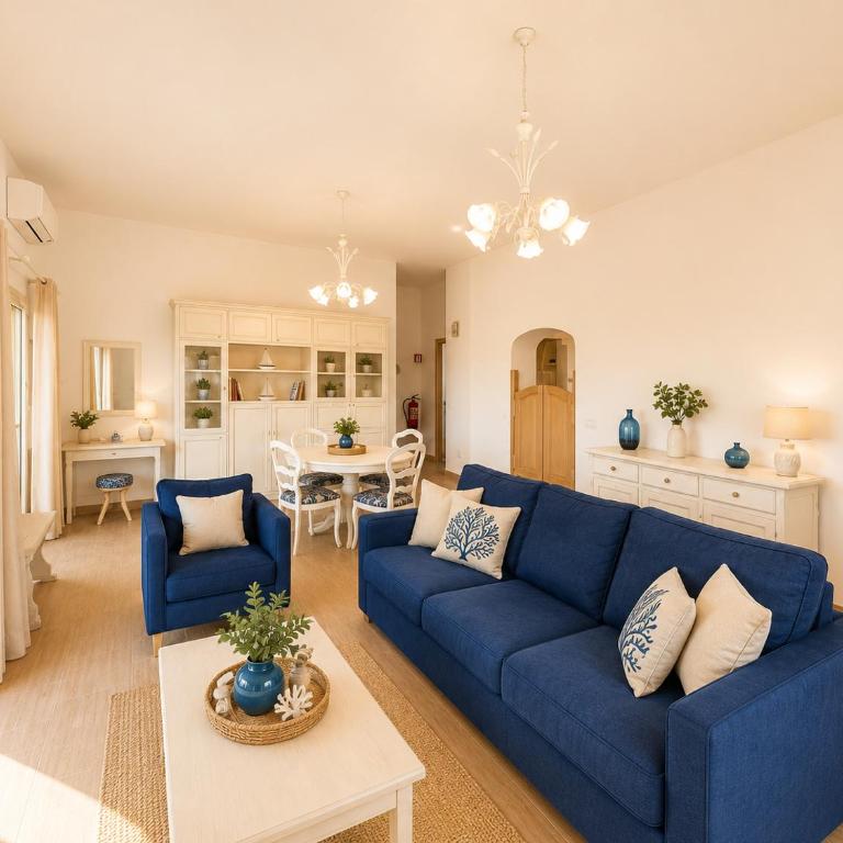 Villa with garden, beach 100 meters away, BBQ and AC - Two-Bedroom Apartment - 1