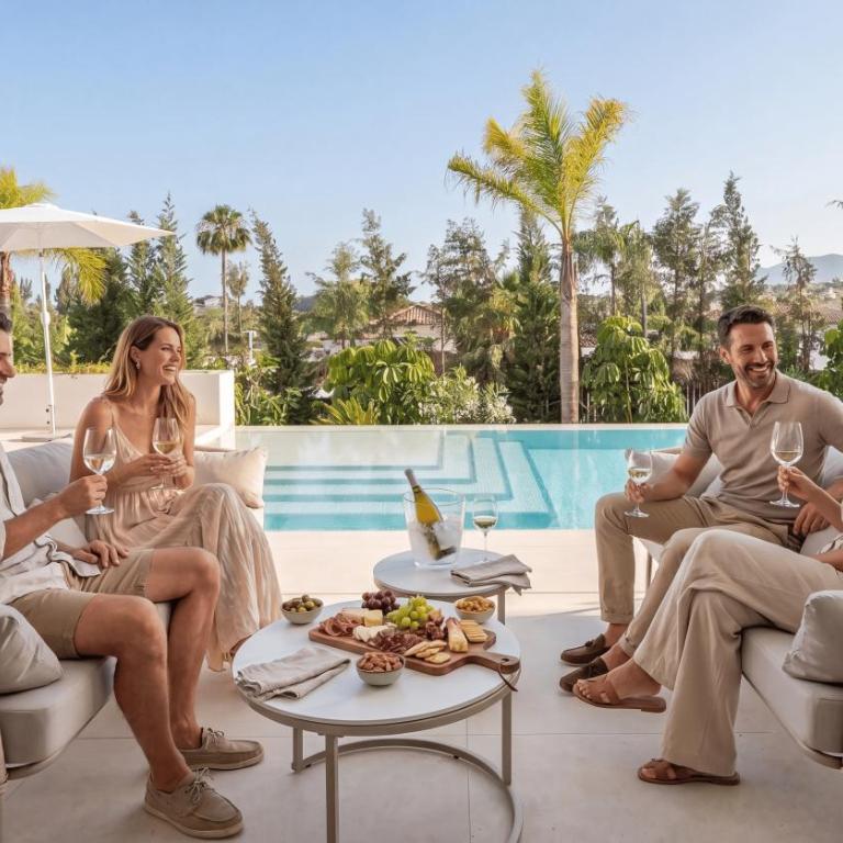 VACATION MARBELLA I Villa The Address, Brand-New Villa, Private Turquoise Pool, 6BDR, Prime Golf Valley Location, Minutes from Puerto Banus, Luxury Interiors, Private GYM, Lounge Bar - Villa Deluxe - 8