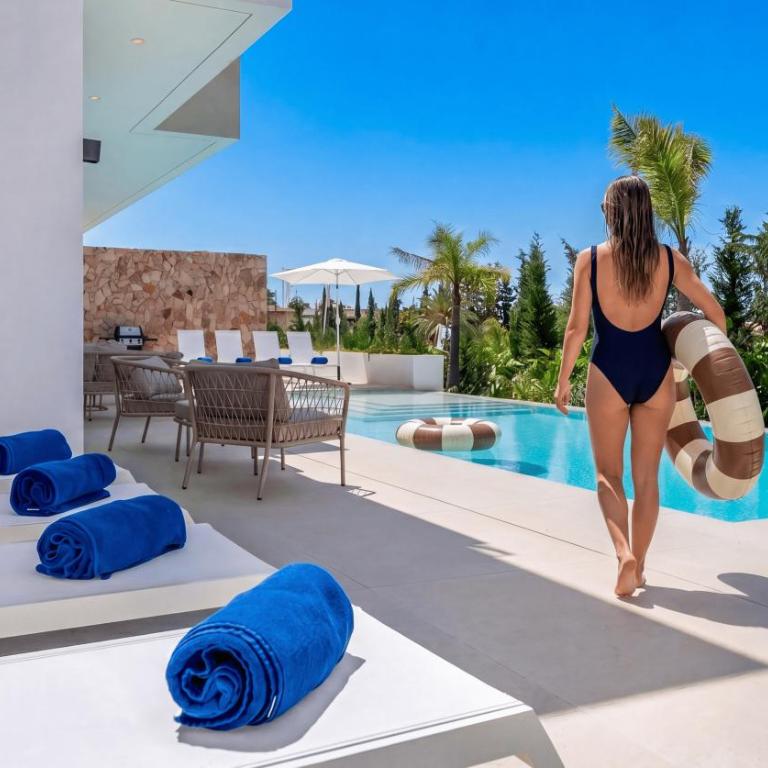 VACATION MARBELLA I Villa The Address, Brand-New Villa, Private Turquoise Pool, 6BDR, Prime Golf Valley Location, Minutes from Puerto Banus, Luxury Interiors, Private GYM, Lounge Bar - Villa Deluxe - 30