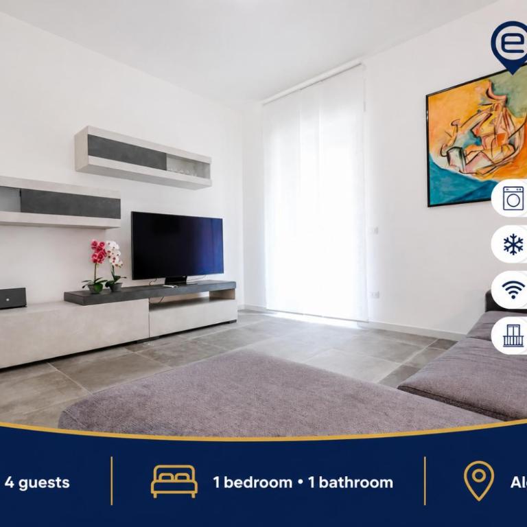 Blue Bay Alghero - Appartamento con 1 Camera da Letto e Balcone - 1