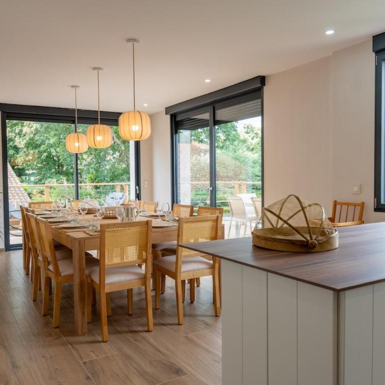 Les TERRASSES DU BASSIN-LA HUME- Piscine chauffée 6 Suites Plage à pied - Villa - 20