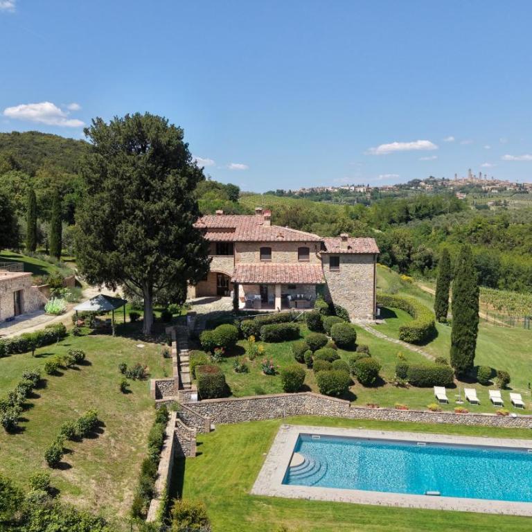 Podere Casanuova Ruber I View of San Gimignano - Casa con 1 Camera da Letto - 28