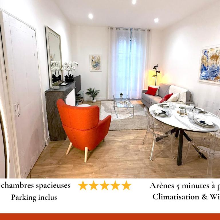 T3 cosy Nîmes centre - Parking - Arènes à pied - Climatisé - Apartamento de 2 dormitorios - 1