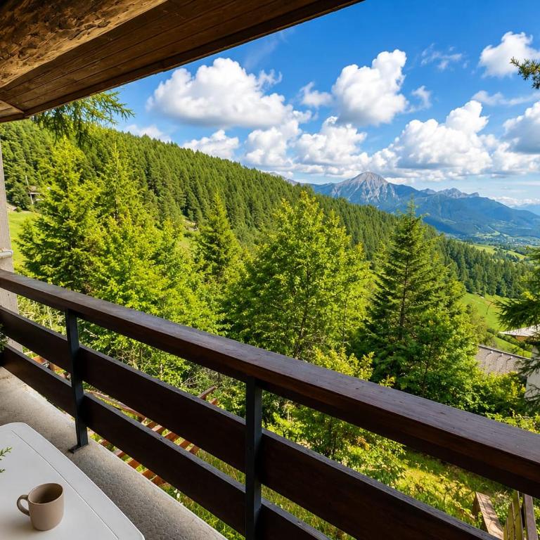 Triplex 2 chambres 7 pers - Vue panoramique de la vallée aux pieds des pistes - Appartement 2 Chambres - 3