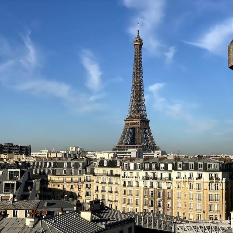 Best Eiffel Tower View Refurbished Studio - Appartement - 5