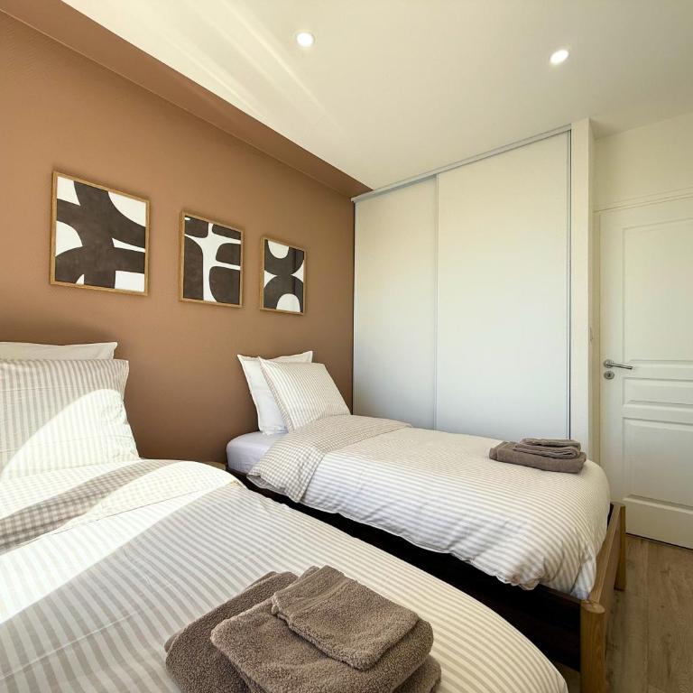 Superbe T3 rénové & climatisé à 5 min des plages - Apartment mit 2 Schlafzimmern - 21