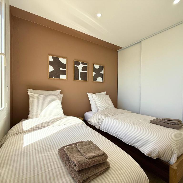 Superbe T3 rénové & climatisé à 5 min des plages - Apartment mit 2 Schlafzimmern - 15