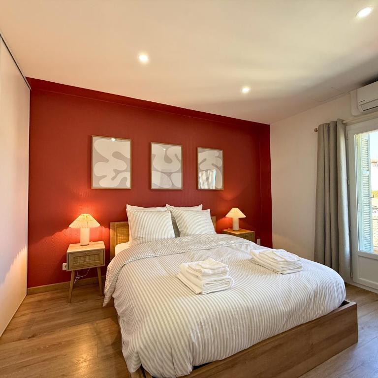 Superbe T3 rénové & climatisé à 5 min des plages - Apartment mit 2 Schlafzimmern - 20