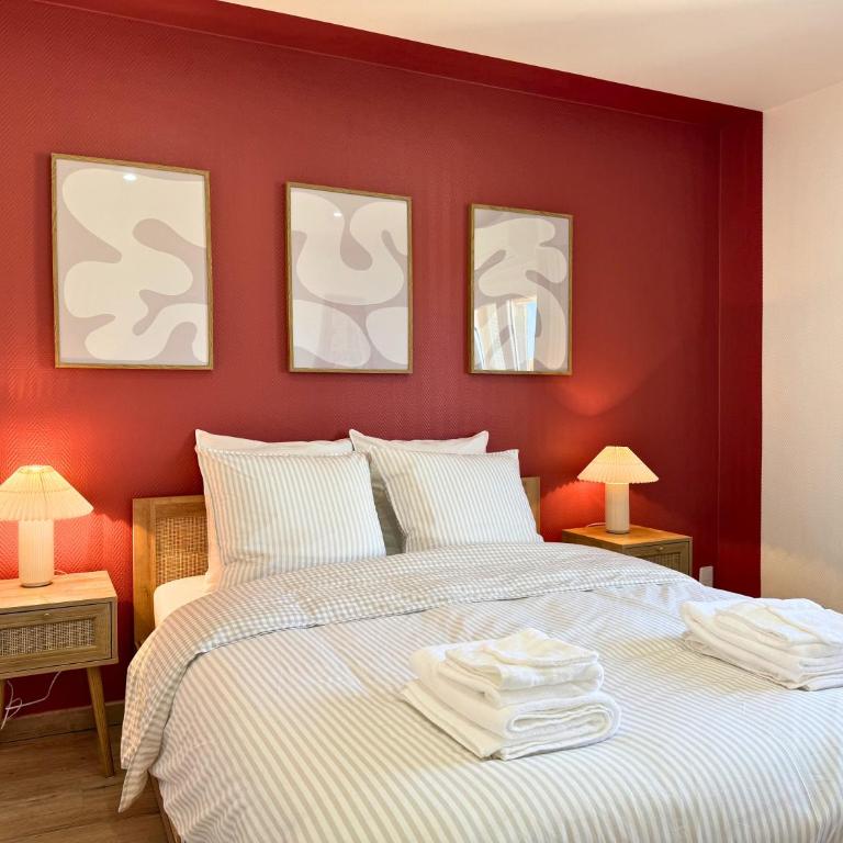 Superbe T3 rénové & climatisé à 5 min des plages - Apartment mit 2 Schlafzimmern - 43