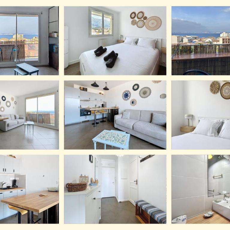 Sea view - Balcony - Beach - Free parking - Appartement 1 Chambre - 2