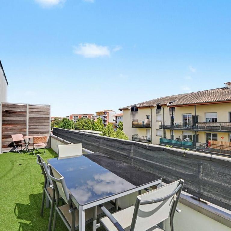 Grand Duplex T4 • Terrasse • Parking • Centre - Appartement - 9
