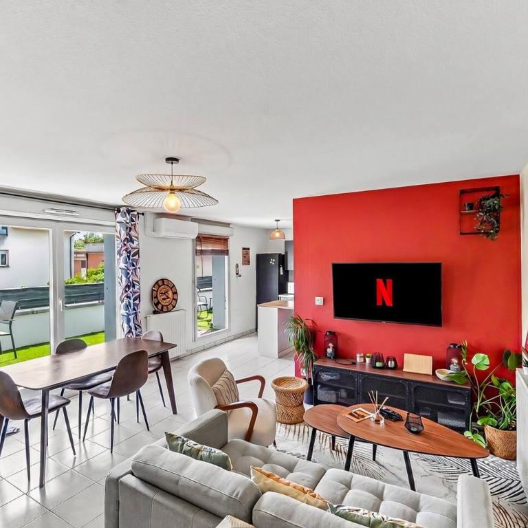Grand Duplex T4 • Terrasse • Parking • Centre - Appartement - 7