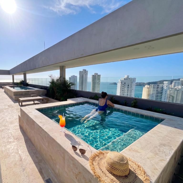 Premium Resort Piscinas Infinity & Rooftop - One-Bedroom Apartment - 22