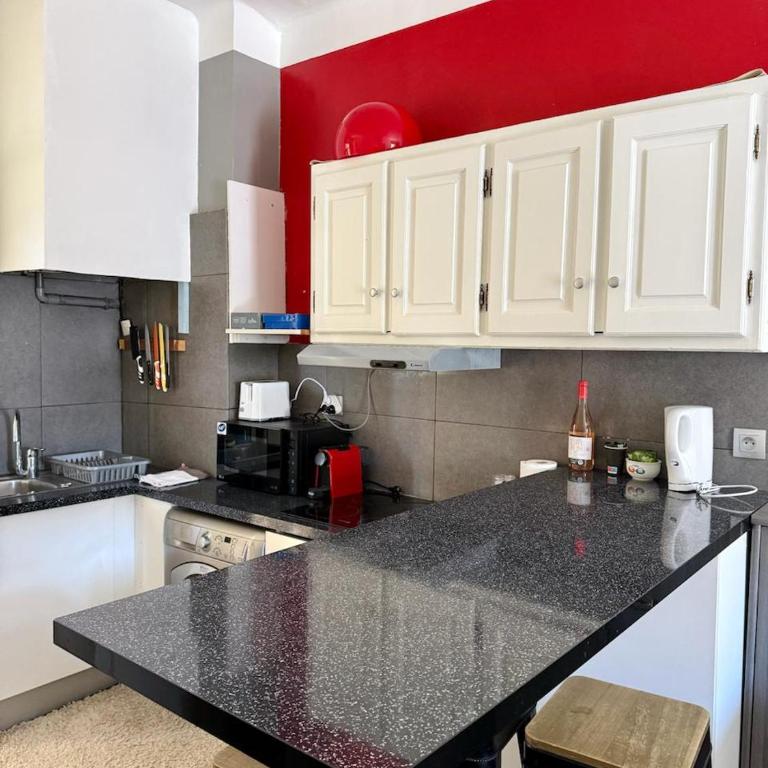 Le Central Riviera - Antibes Centre - Climatisé Plage & Gare à 10 min - Appartement 1 Chambre - 4