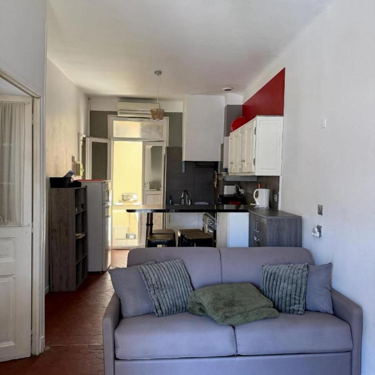 Le Central Riviera - Antibes Centre - Climatisé Plage & Gare à 10 min - Appartement 1 Chambre - 6