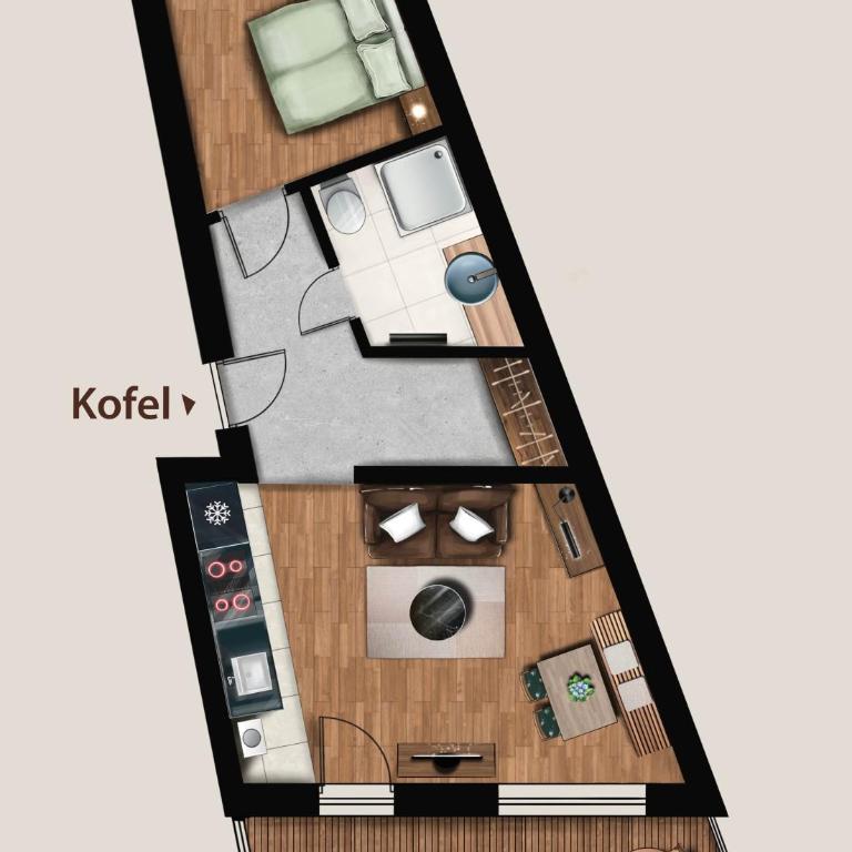 Alp-Partment - Apartment mit 1 Schlafzimmer und Balkon - 1
