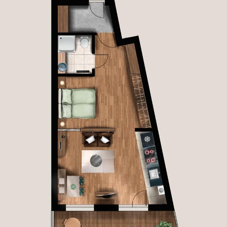 Alp-Partment - Apartment mit 1 Schlafzimmer und Terrasse - 1