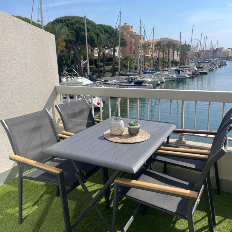 Duplex sur Marinas Cap d'Agde - Apartment mit 2 Schlafzimmern, Terrasse und Meerblick - 24