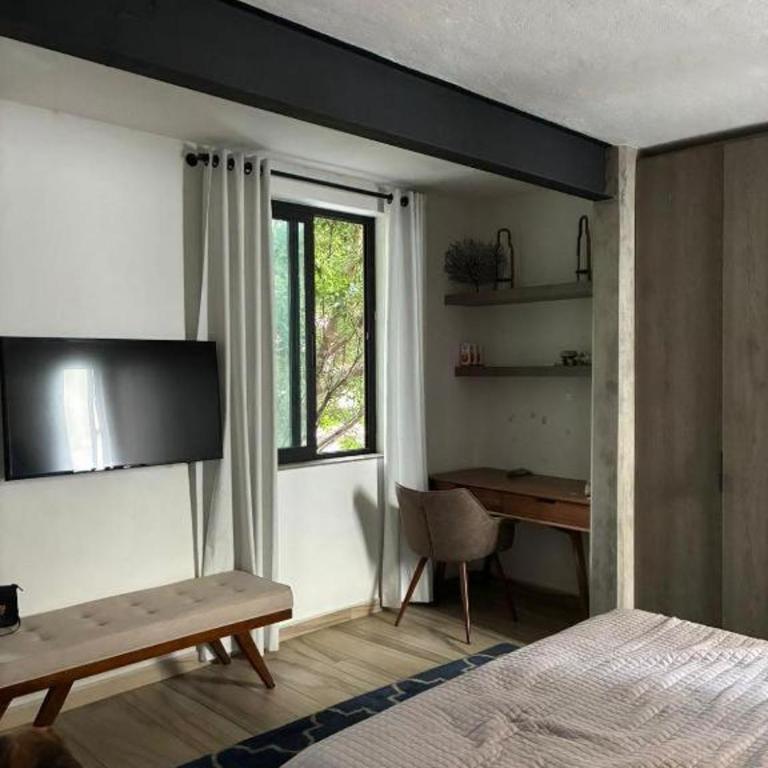 Bright Room in shared Loft with Terrace Zona Rosa - Habitación Doble con terraza - 15