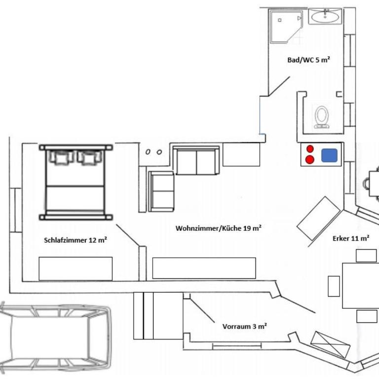 Ferienwohnung Gaiswinkler - Apartment mit 1 Schlafzimmer - 3