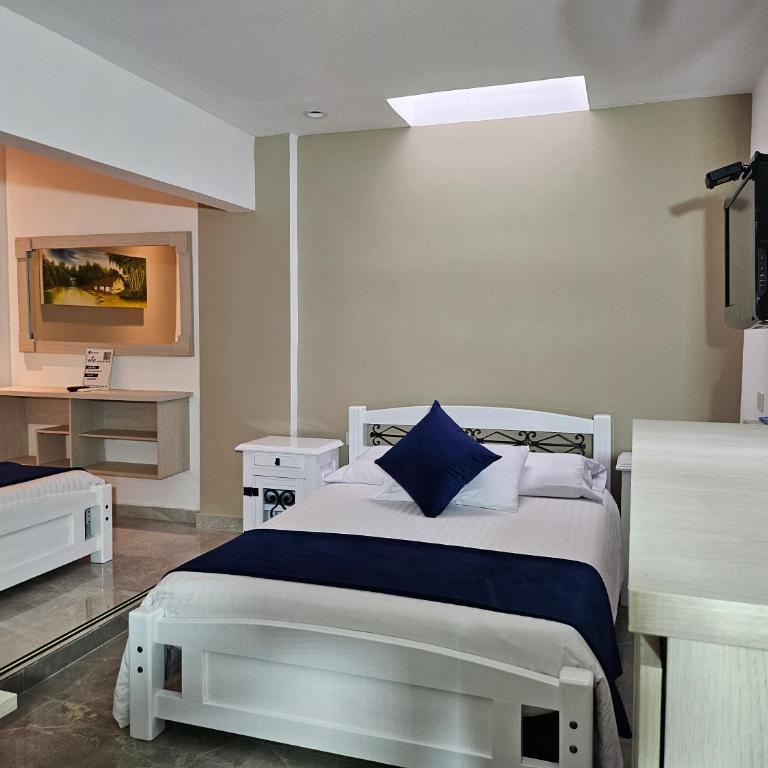 Hotel San Jeronimo Armenia - Habitación con aire acondicionado - 2 camas - 1