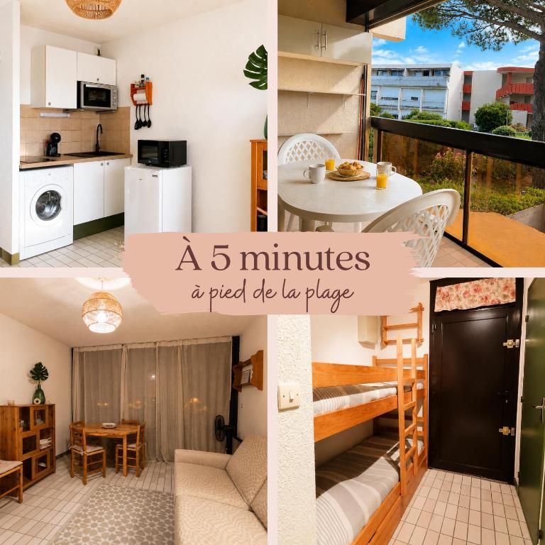 Studio cabine - proche plage - parking - wifi - Apartment mit Gartenblick - 15