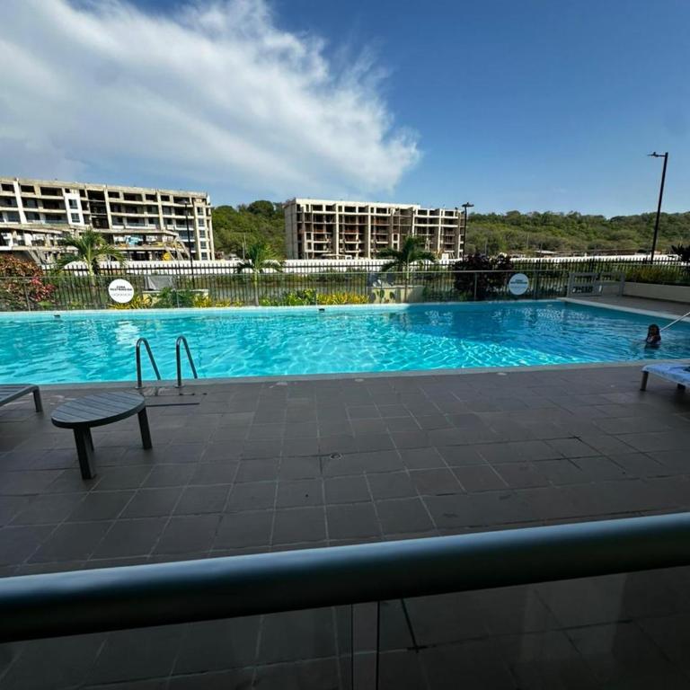 Amazing Apto cerca a la playa de 2 dormitorios ,WiFi,Parking,AC,Pool,Gym, Coworking Cartagena - Two-Bedroom Apartment - 2
