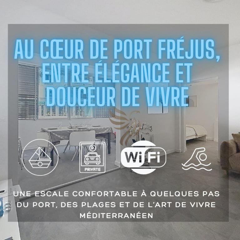 L'instant Nadir 5p 2 pas Port Fréjus garage wifi - Apartamento de 2 dormitorios - 11