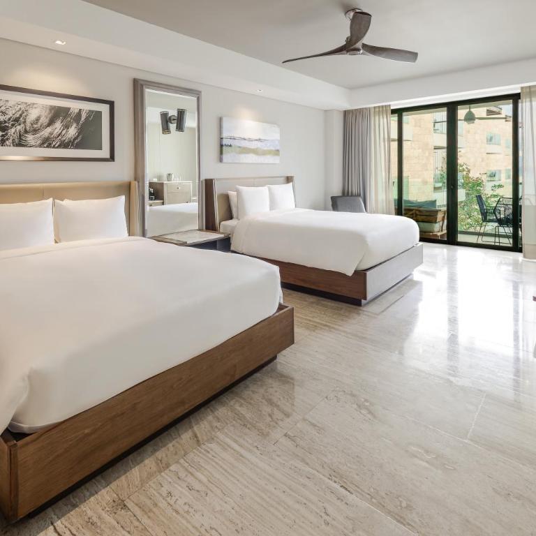 Hyatt Centric Playa del Carmen - Downtown House & Beach House - Chambre avec 2 Lits Queen-Size - Vue Partielle sur Océan - Beach House - 1