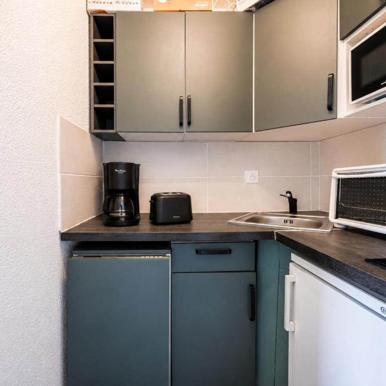 Studio, animaux admis, vue pistes - 4+1 pers. - Studio - 14
