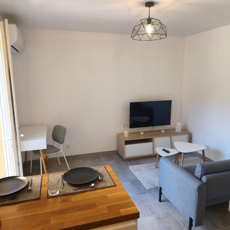 Proche des plages et du centre - Clim - Jardin - Apartamento de 1 dormitorio - 2